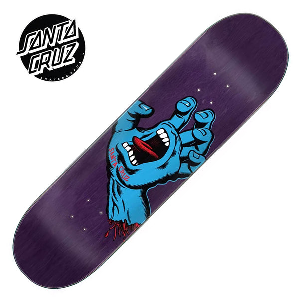 Santa Cruz Screaming Hand 8.375 Deck - Purple - Skater HQ