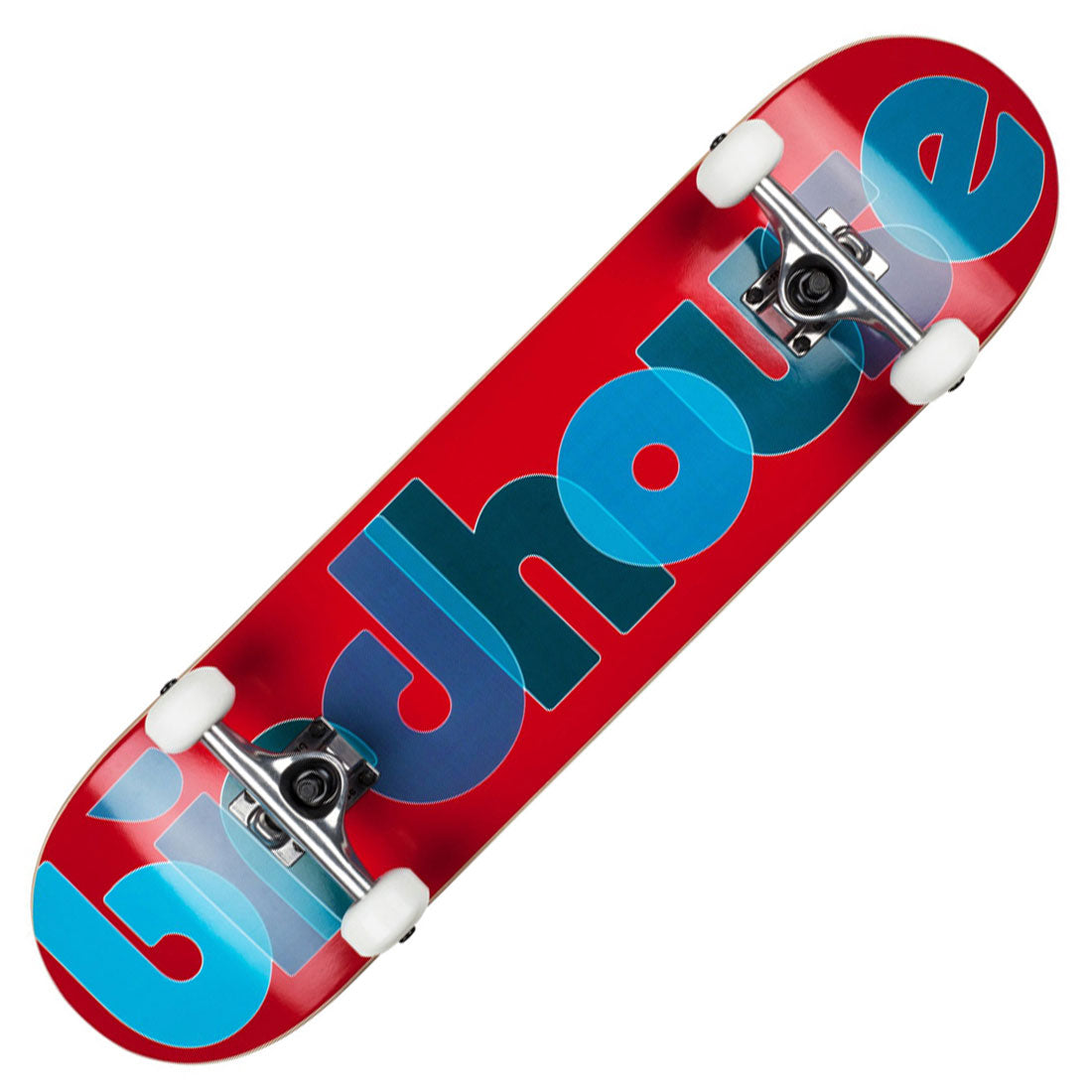 Birdhouse LV1 Opacity Logo 8.0 Complete - Red/Blue Skateboard Completes Modern Street