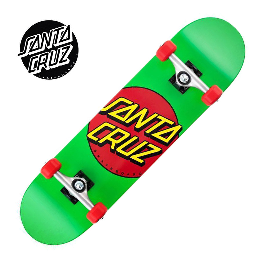 Santa Cruz Classic Dot 7.8 Complete - Green Skateboard Completes Modern Street