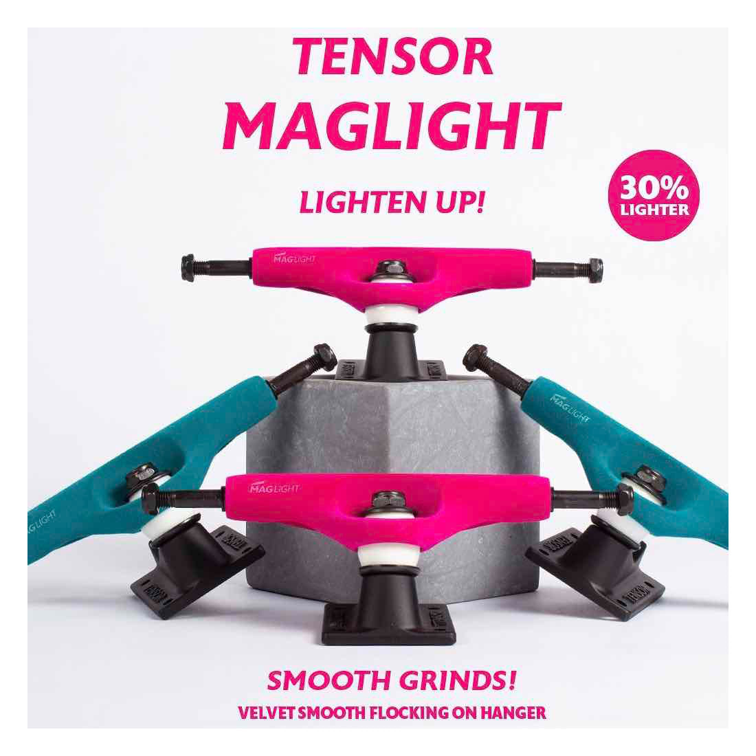 Tensor Mag Light Velvet Trucks Skateboard Trucks