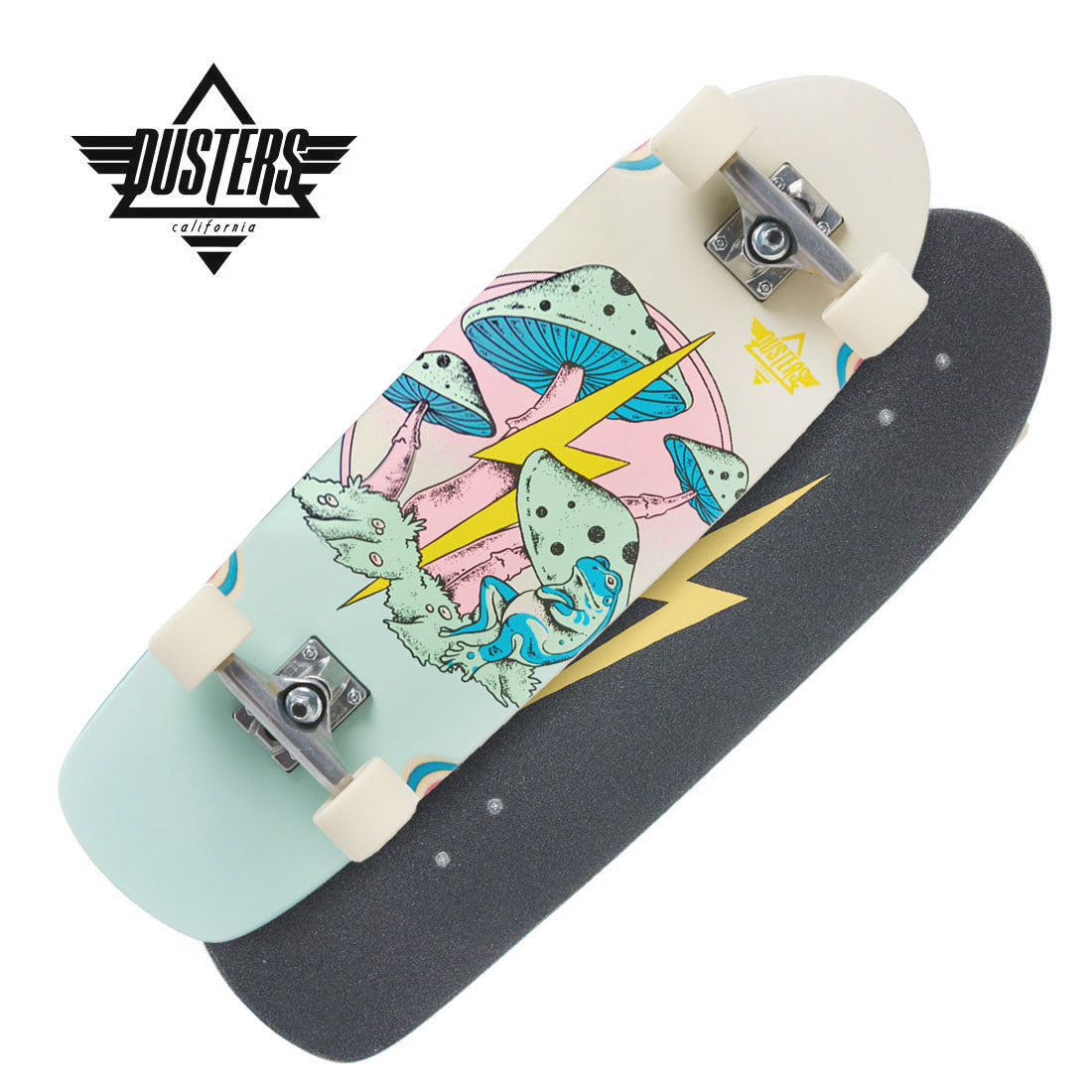 Dusters Fungi 29.5 Cruiser Complete - Pink/Green Skateboard Compl Cruisers