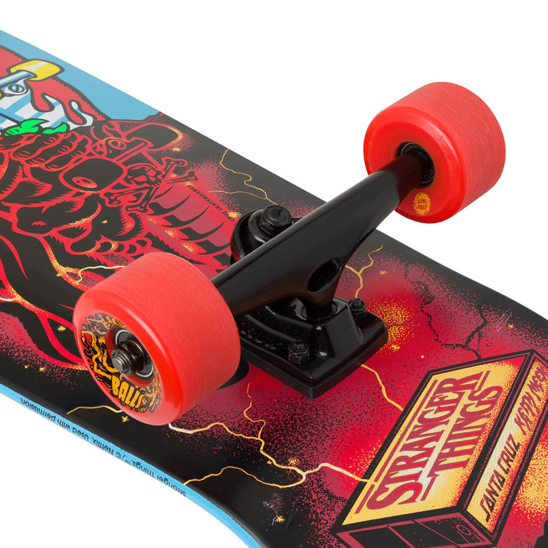 Santa Cruz x Stranger Things Meek Slasher 31.1 Cruzer Complete Skateboard Compl Cruisers