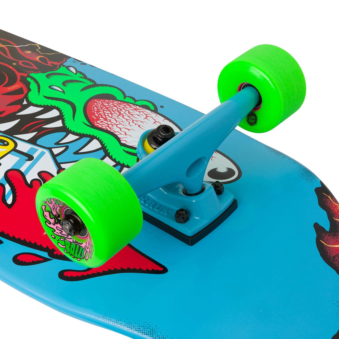 Santa Cruz x Stranger Things Meek Slasher 31.1 Cruzer Complete Skateboard Compl Cruisers