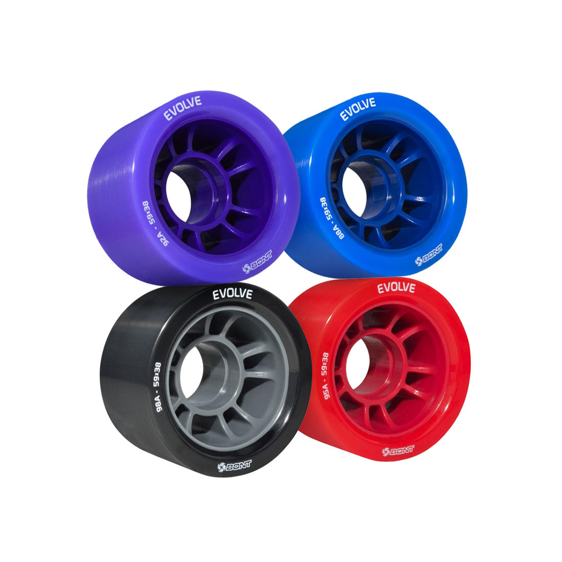 Bont Evolve Derby 59mm 4pk Roller Skate Wheels