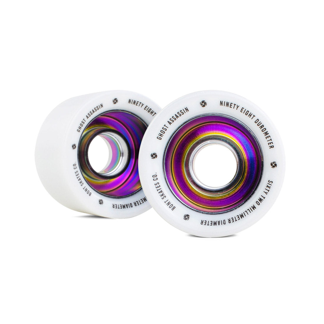 Bont Ghost Assassin 60mm 98a 4pk White Roller Skate Wheels