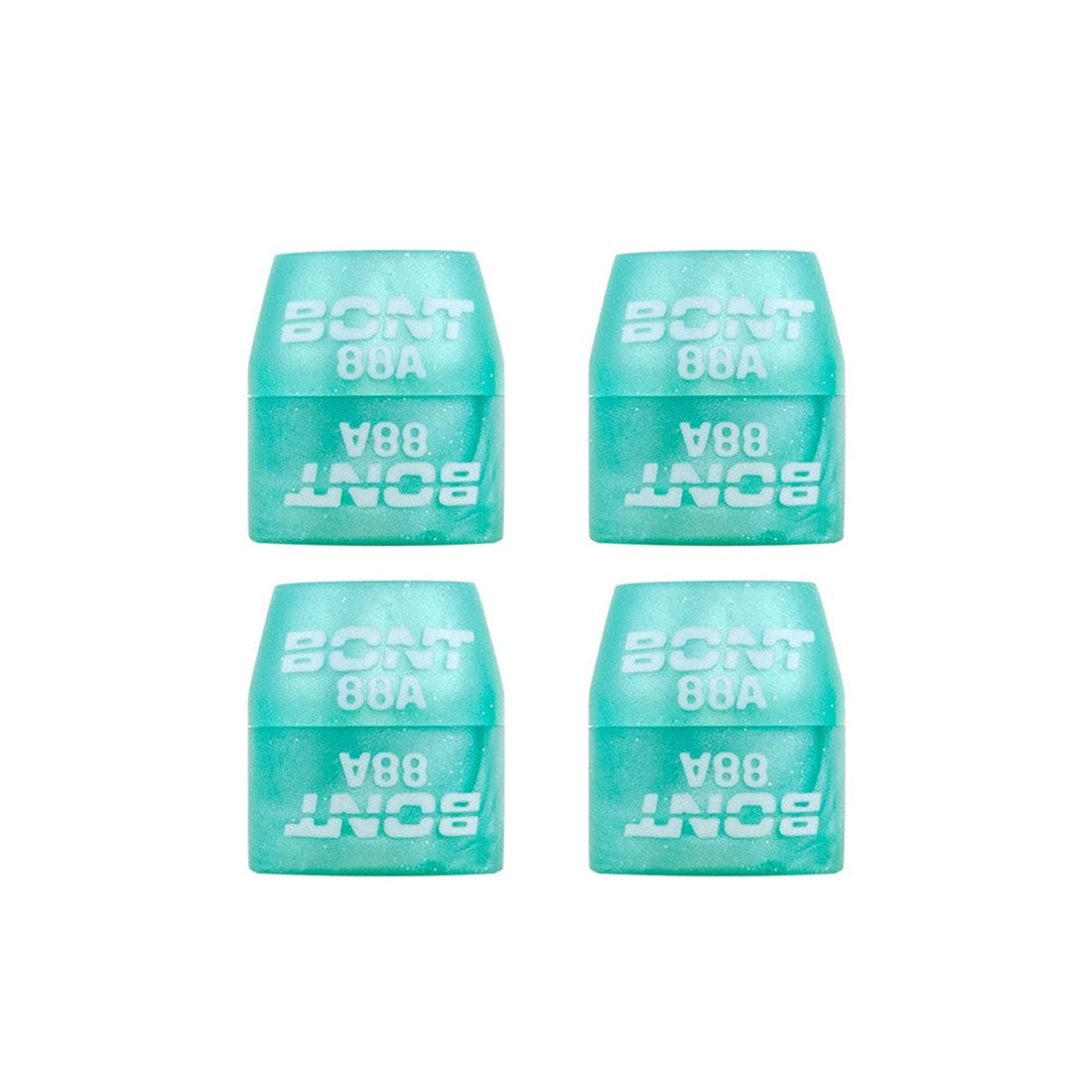 Bont Quad 88a Cushions 8pk Misty Teal Roller Skate Hardware and Parts