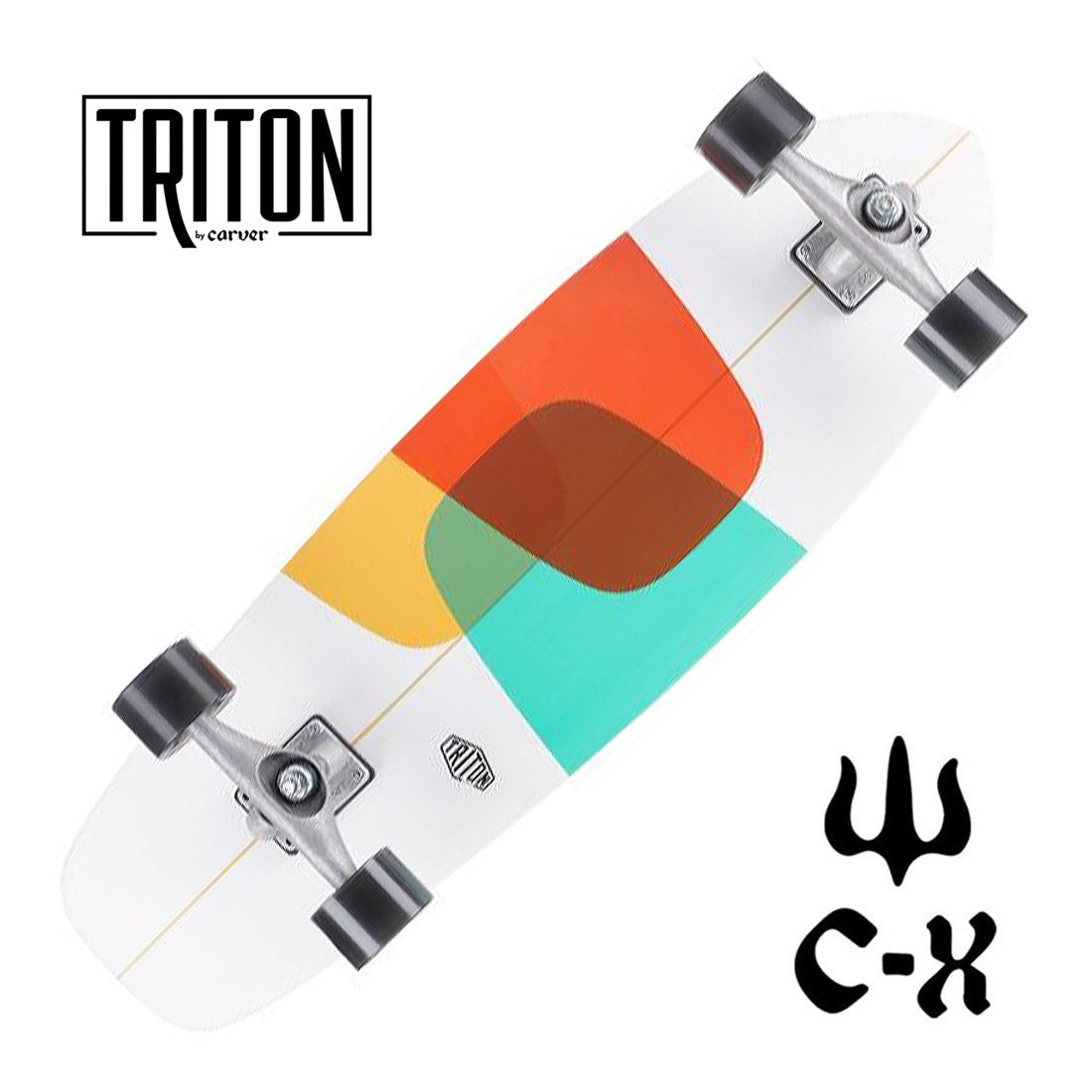 Carver Triton Prismal 32 CX Raw Complete Skateboard Compl Carving and Specialty