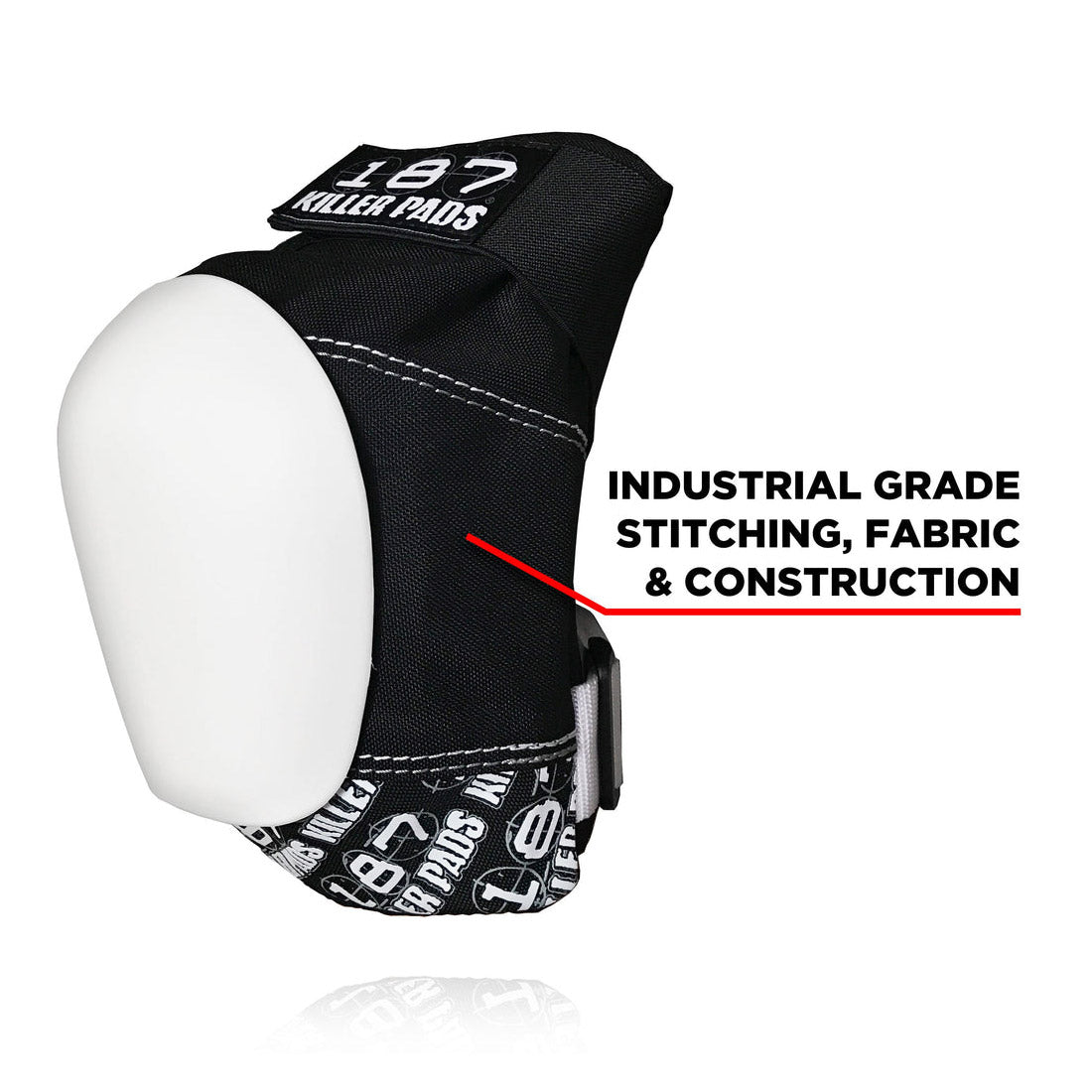 187 Pro Knee - Black/White Protective Gear