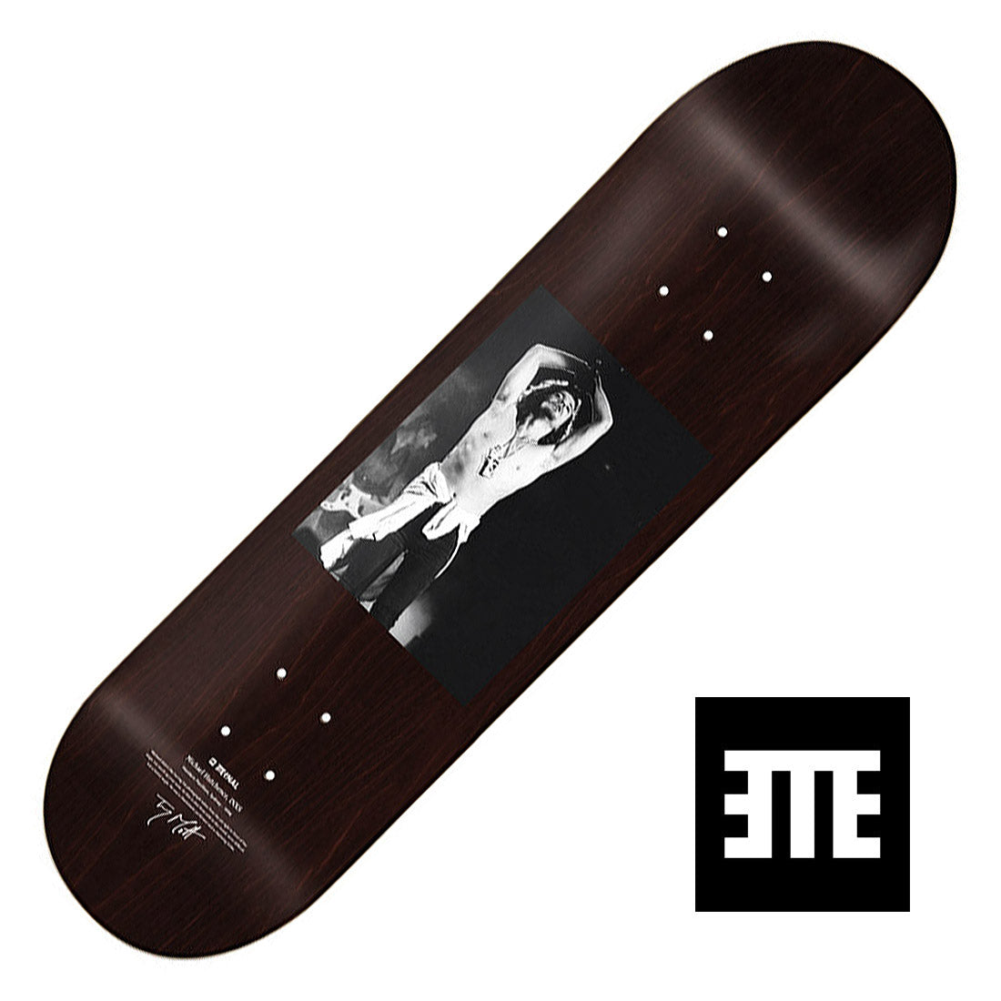 Eternal x Mott 8.25 Hutchence Deck - Dark Stain Skateboard Decks Modern Street