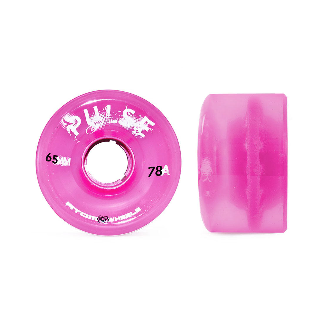 Atom Pulse 65mm 78a 4pk Hot Pink Roller Skate Wheels