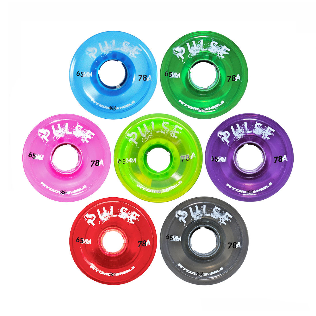 Atom Pulse 65mm 78a 4pk Roller Skate Wheels