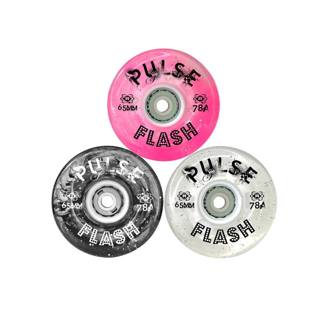 Atom Pulse Flash 65mm 78a 4pk Roller Skate Wheels