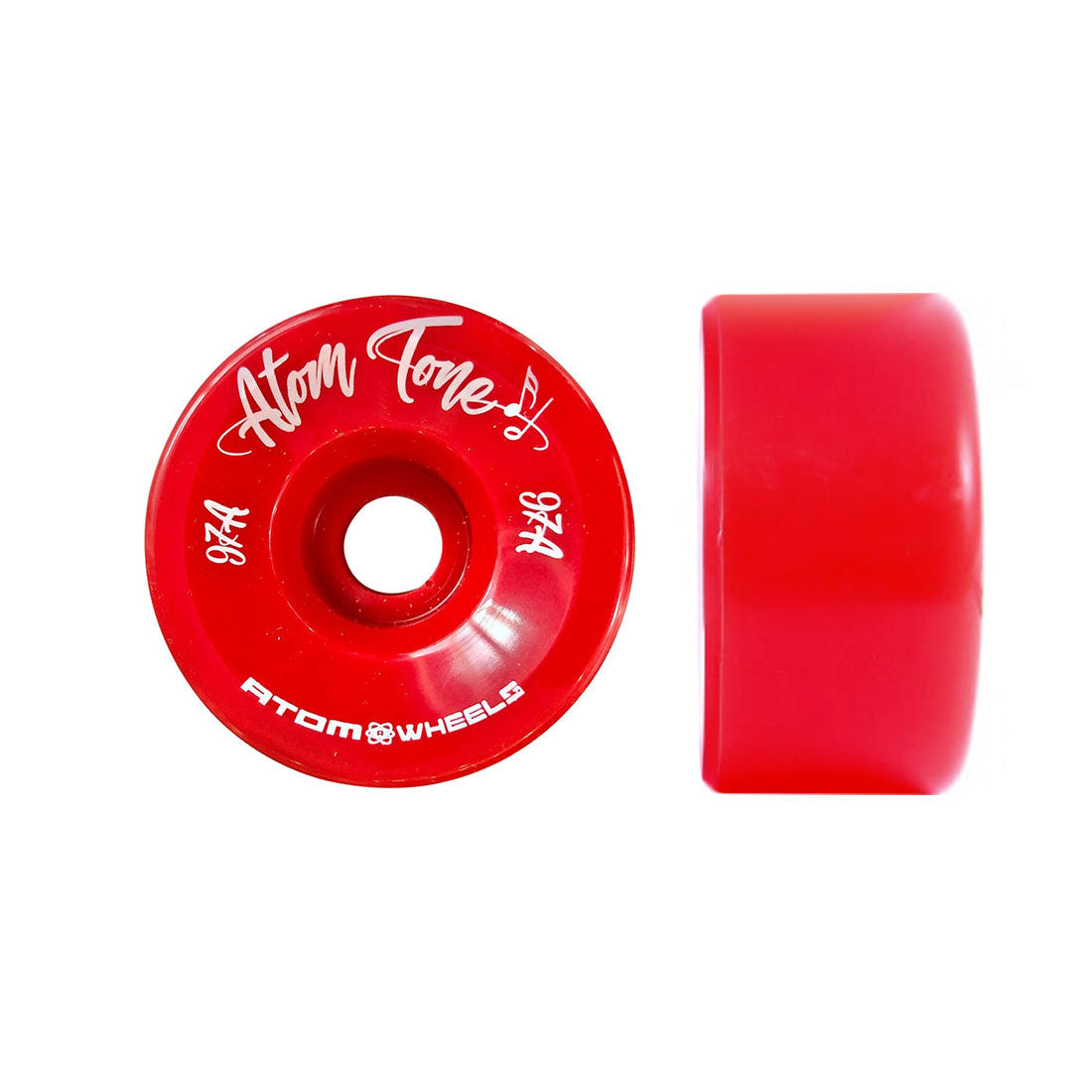 Atom Tone Wheels 57mm 97a 4pk Red Roller Skate Wheels