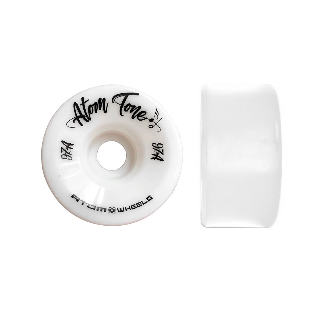 Atom Tone Wheels 57mm 97a 4pk White Roller Skate Wheels