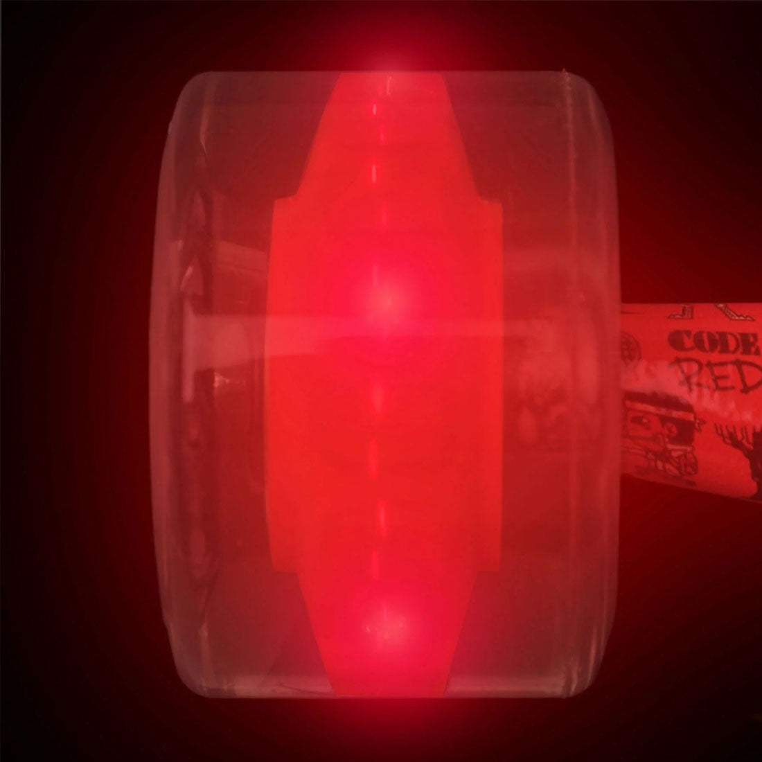 Slime Balls x Stranger Things Light Ups LED 66mm 78a - Clear/Red Skateboard Wheels