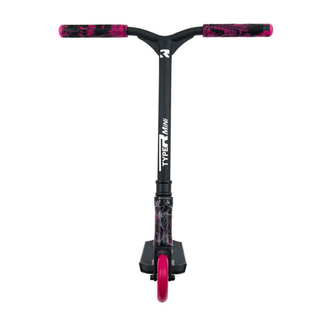 Root Industries Type R Mini - Pink Splatter Scooter Completes Trick