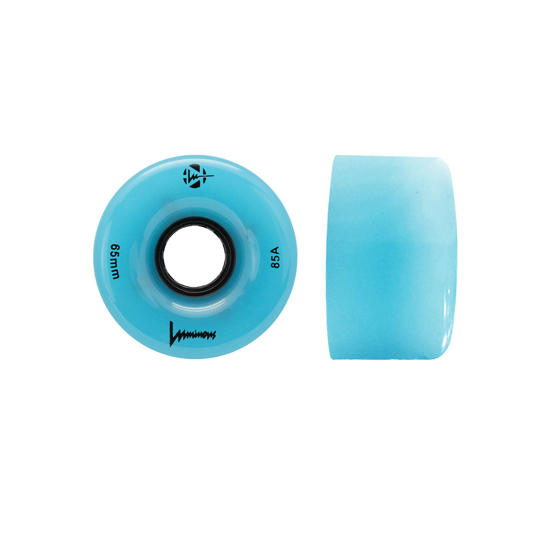 Luminous Glow LED Cruiser 65mm 85a 4pk Blue Skateboard Wheels