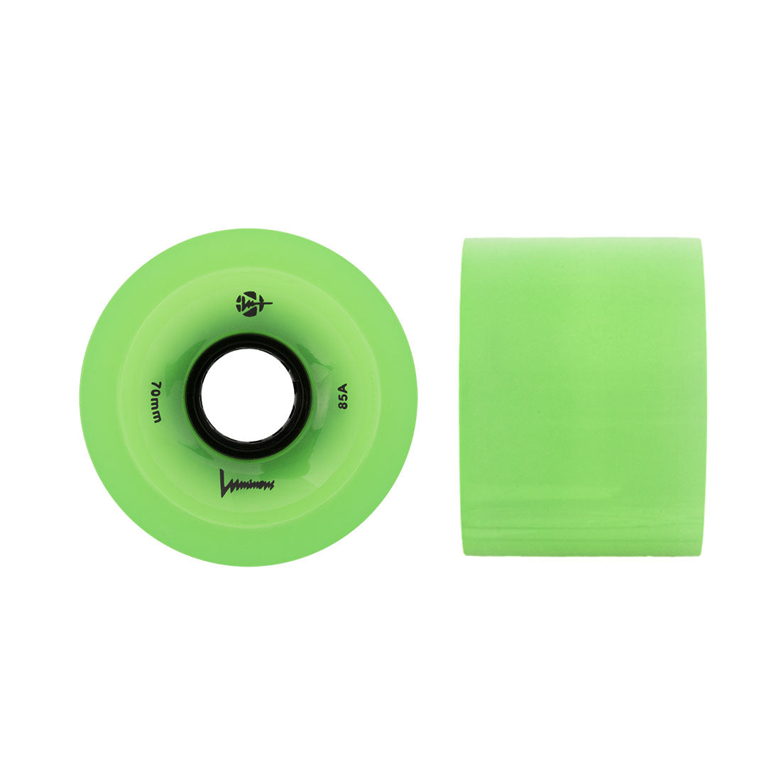 Luminous Glow LED Cruiser 70mm 85a 4pk Green Skateboard Wheels