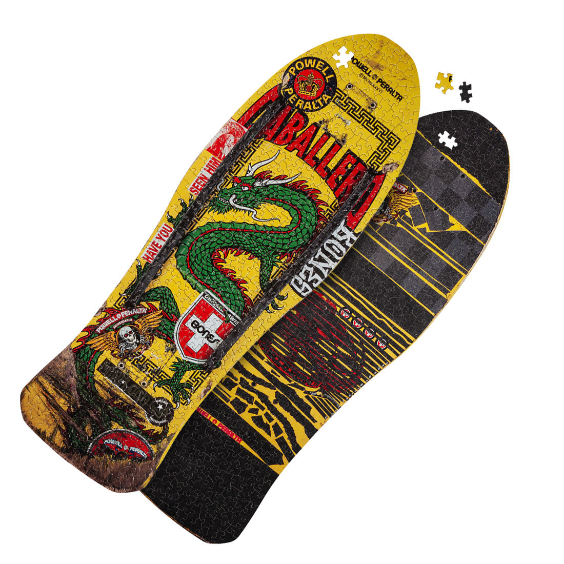 Powell Peralta 500pc Puzzle - Cab Chinese Dragon Yellow Skateboard Accessories