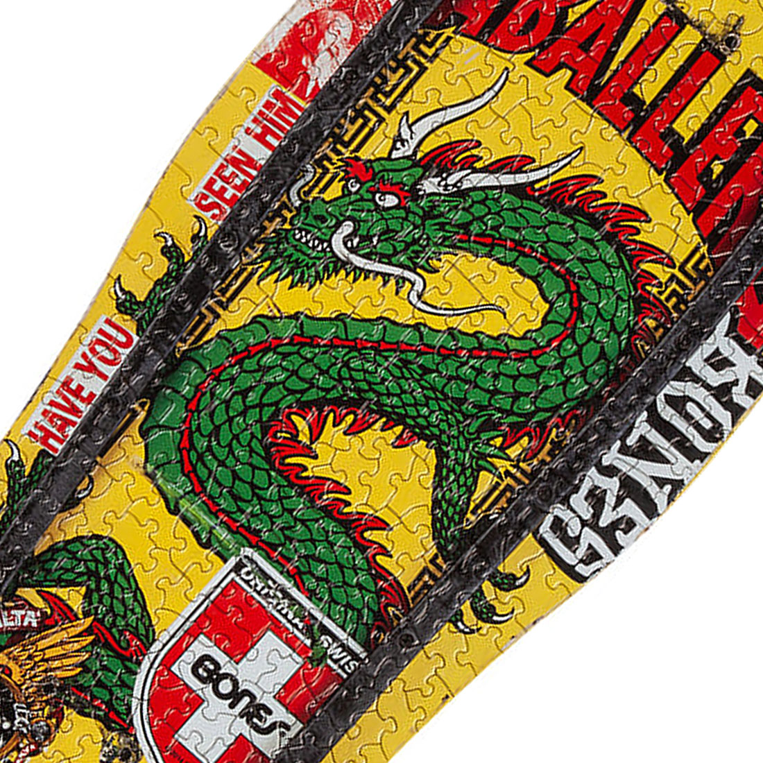 Powell Peralta 500pc Puzzle - Cab Chinese Dragon Yellow Skateboard Accessories