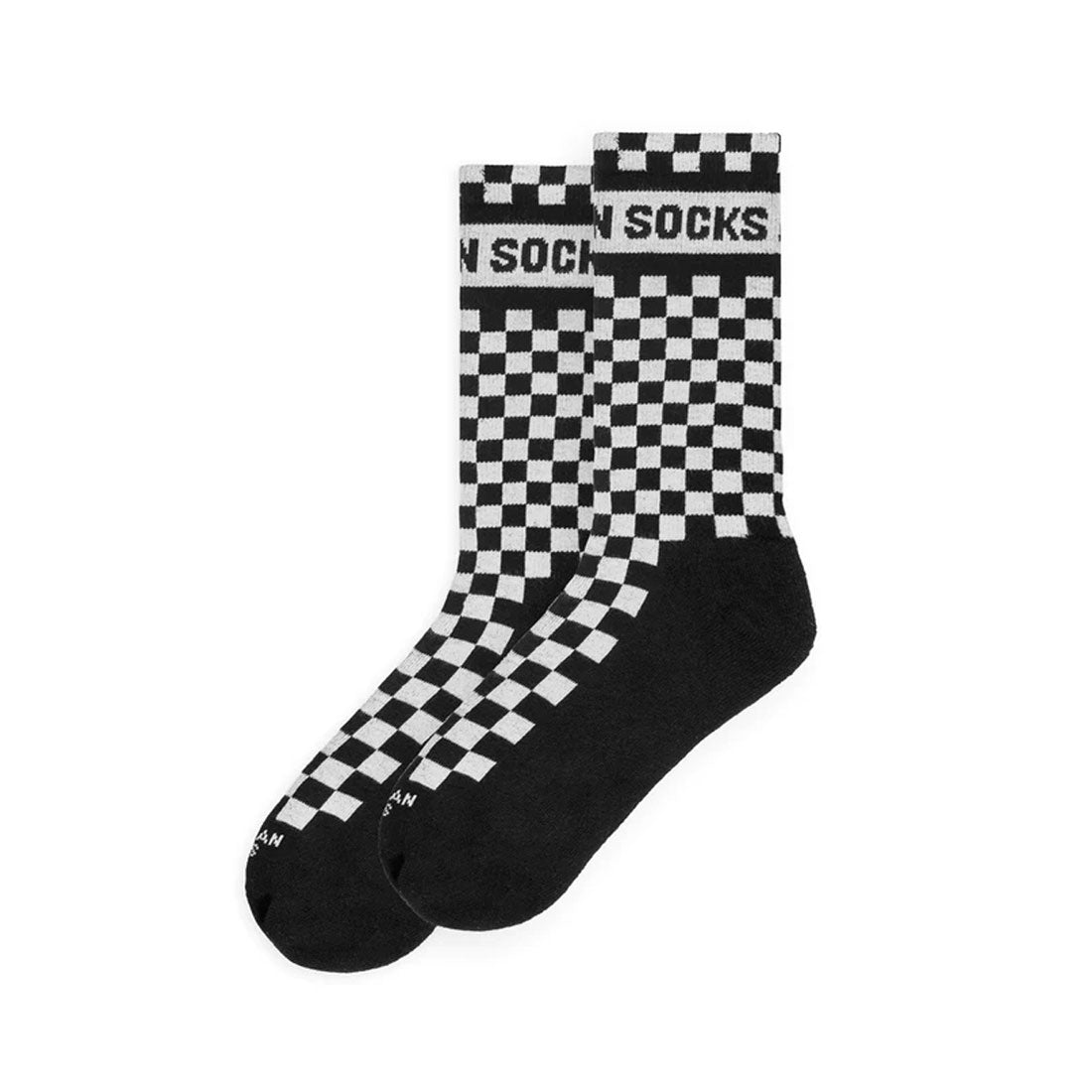 American Socks Checkerboard - Black - Mid High Apparel Socks