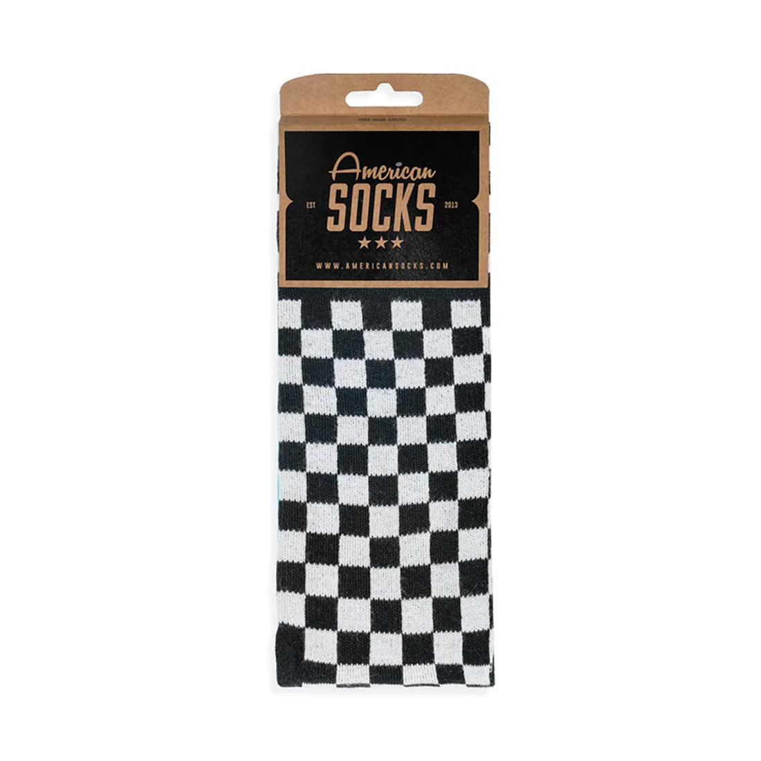 American Socks Checkerboard - Black - Mid High Apparel Socks
