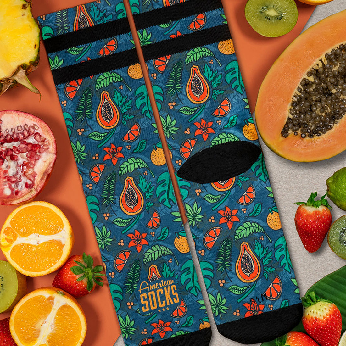 American Socks Signature - Papaya Apparel Socks