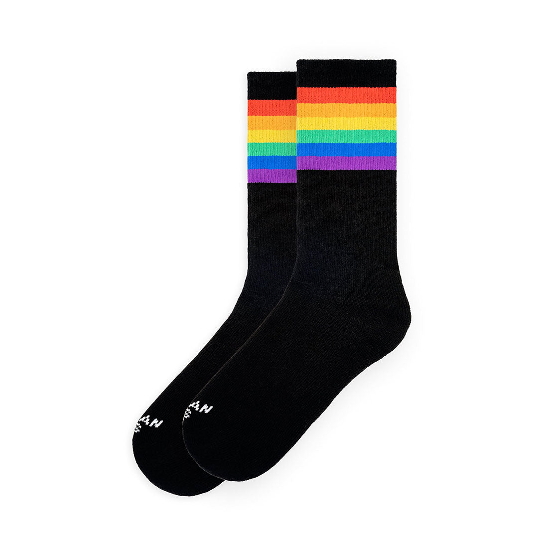 American Socks Classic - Rainbow Pride Mid High (Black) Apparel Socks