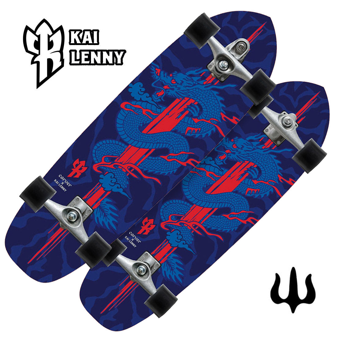 Carver x Kai Lenny Dragon 34 Complete Skateboard Compl Carving and Specialty