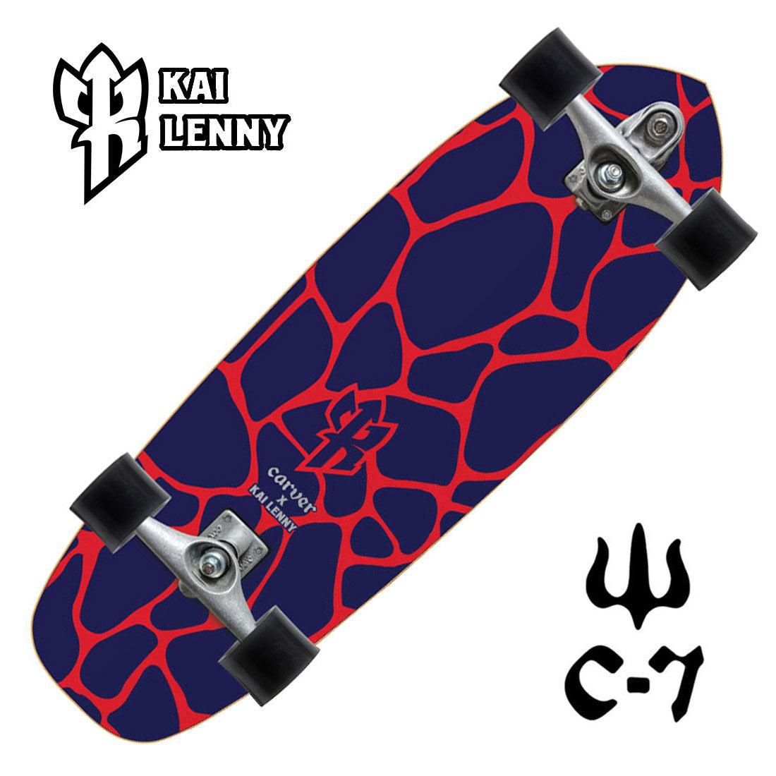 Carver x Kai Lenny Lava 31 Complete C7 Skateboard Compl Carving and Specialty