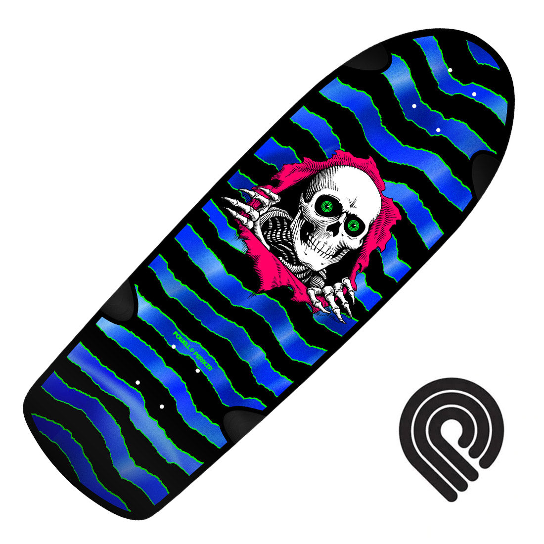 Powell Peralta OG Ripper 10.0 Deck - Blacklight Foil Skateboard Decks Old School