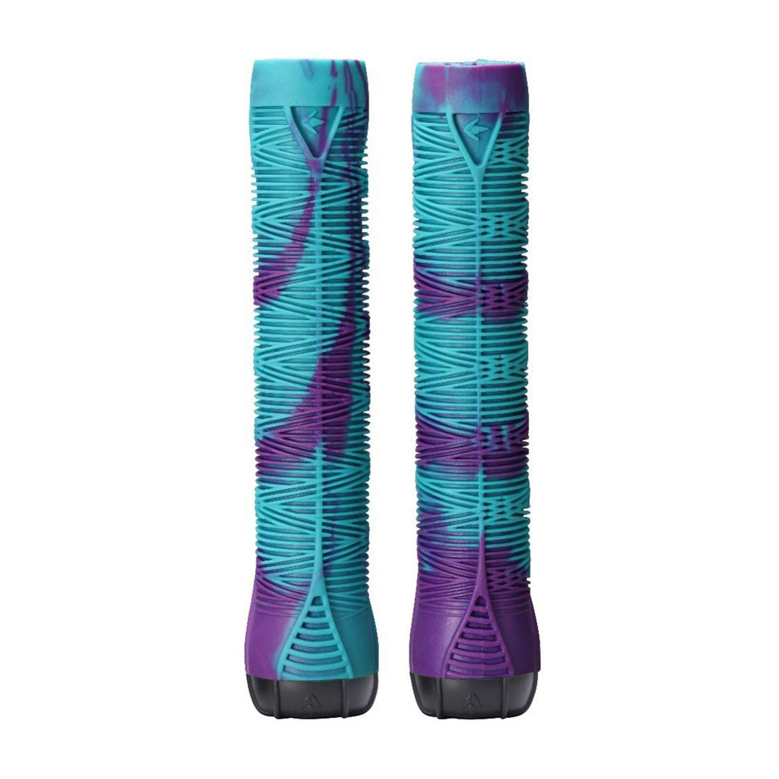 Envy V2 Hand Grips - Teal/Purple Scooter Grips