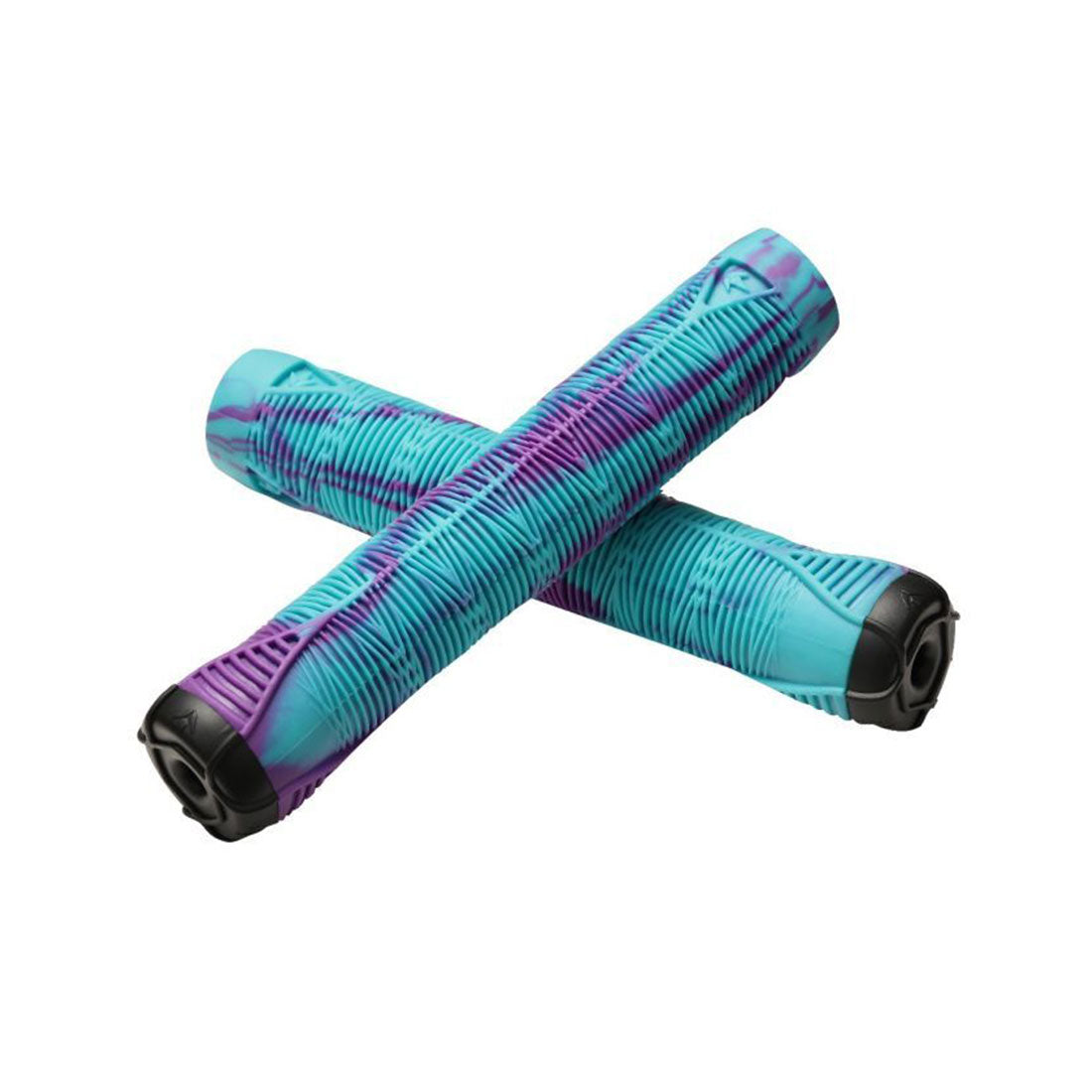 Envy V2 Hand Grips - Teal/Purple Scooter Grips