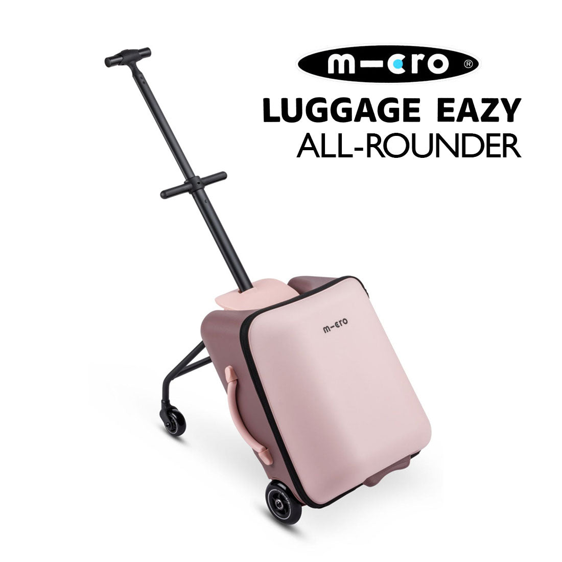 Micro Luggage Eazy All-Rounder - Pastel Pink Scooter Completes Rec