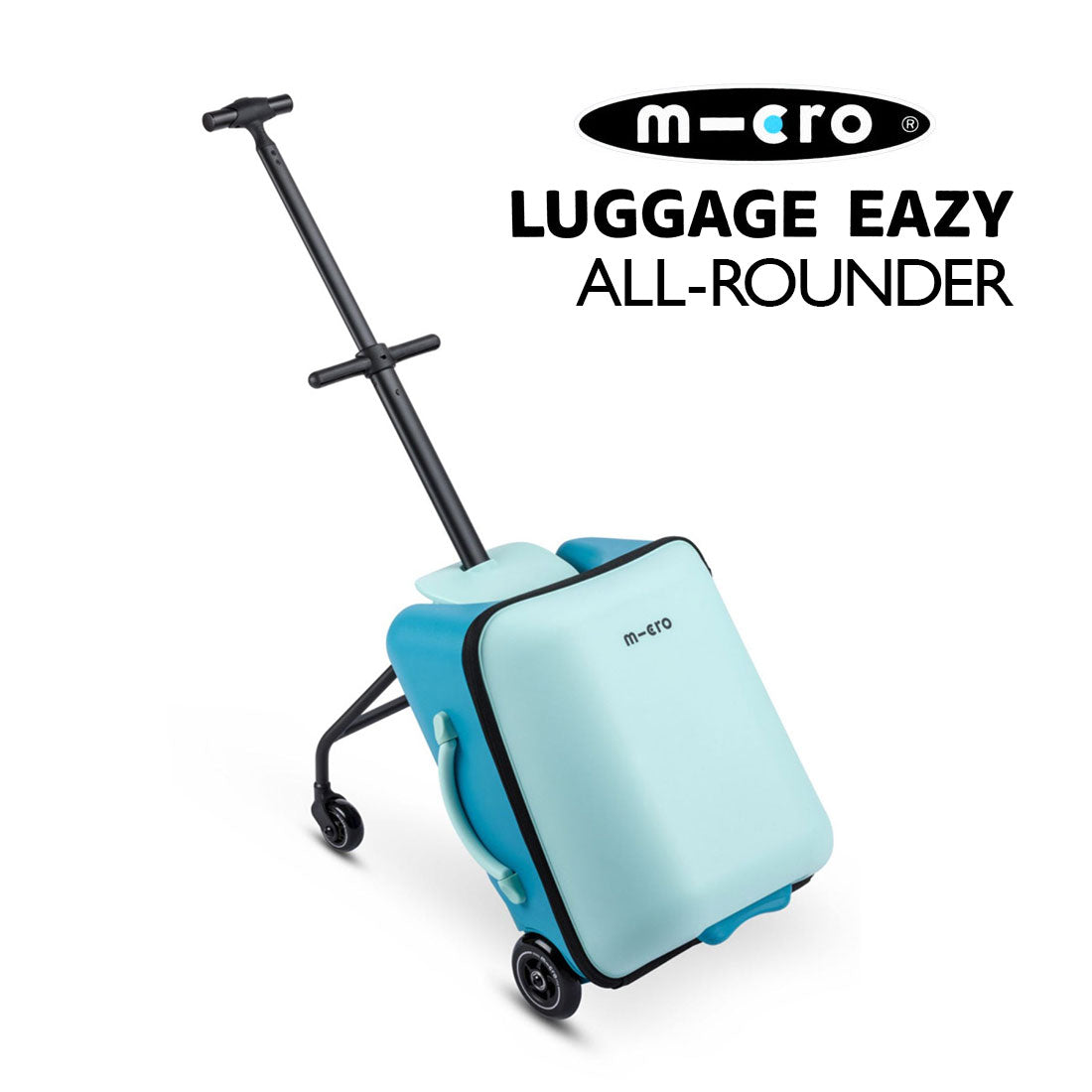 Micro Luggage Eazy All-Rounder - Bright Blue Scooter Completes Rec