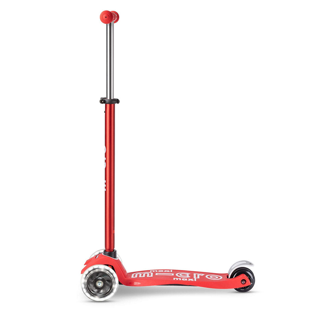 Micro Maxi Deluxe LED Scooter - Red Scooter Completes Rec