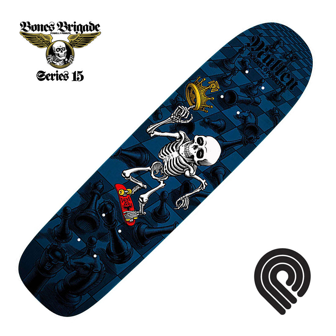 Powell Peralta BB Mullen 15th Series Deck - Navy Skateboard Decks Old School