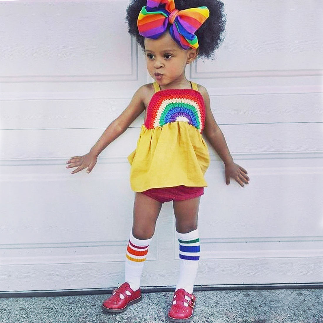 Pride Tube Socks - Courage Toddler 10&quot; Apparel Socks