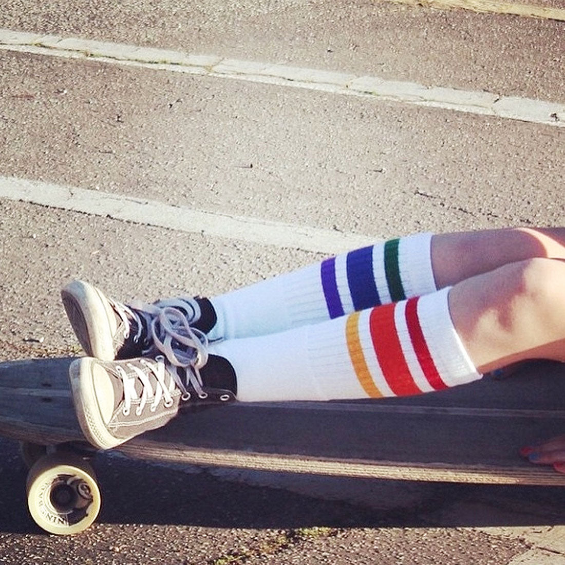 Pride Tube Socks - Courage Mid-Calf 19&quot; Apparel Socks