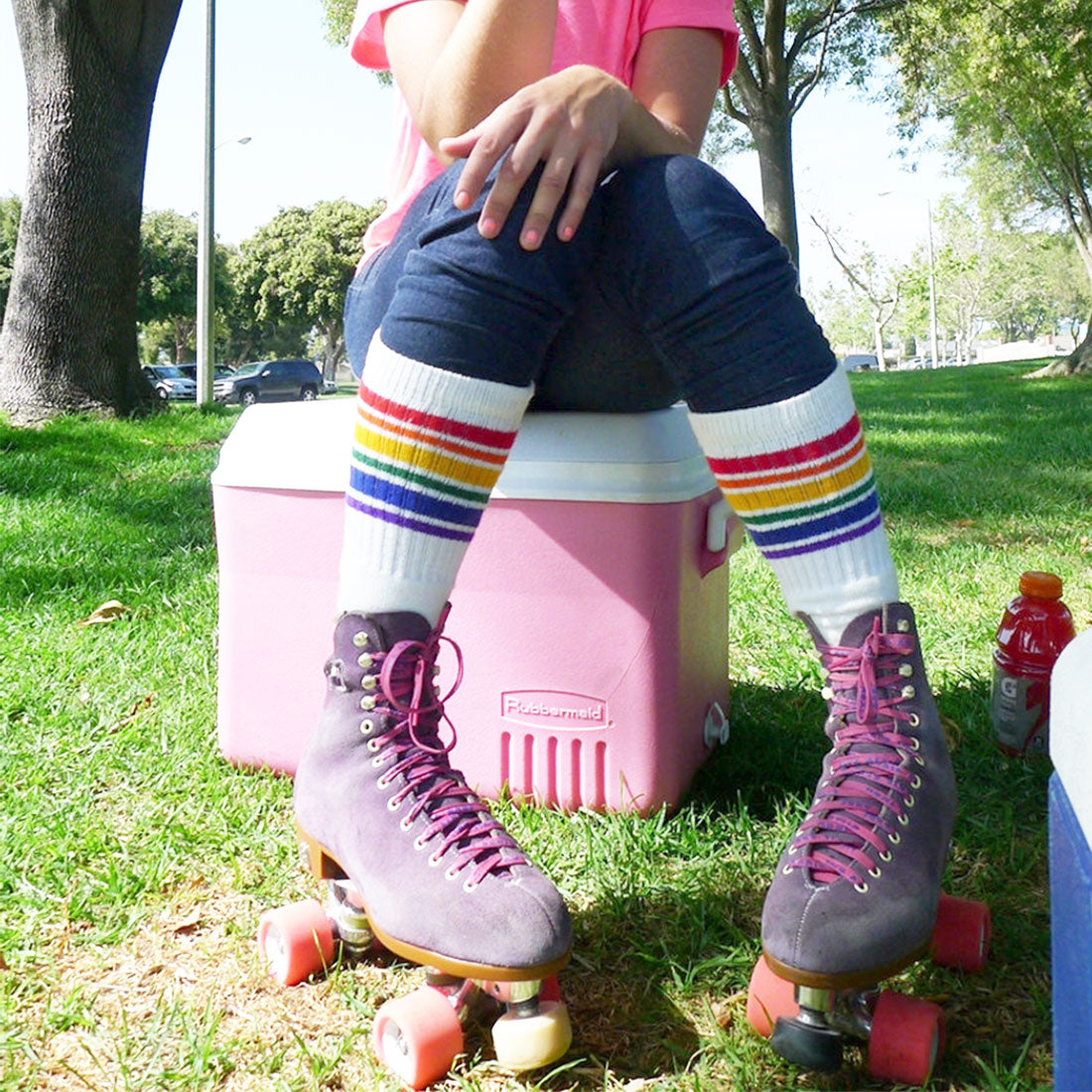 Pride Tube Socks - Fearless Mid-Calf 19&quot; Apparel Socks