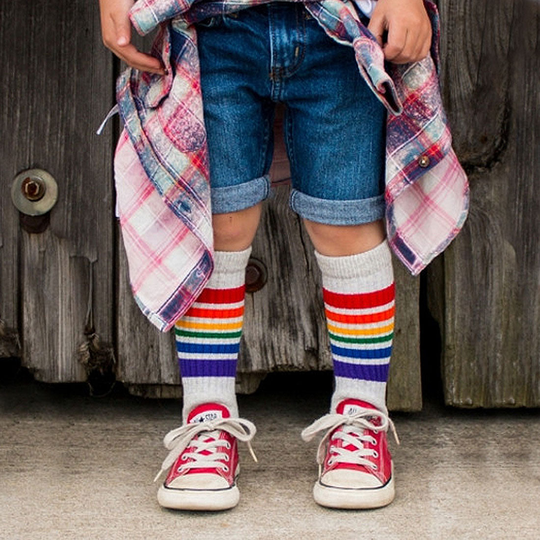 Pride Tube Socks - Happy Junior 14&quot; Apparel Socks