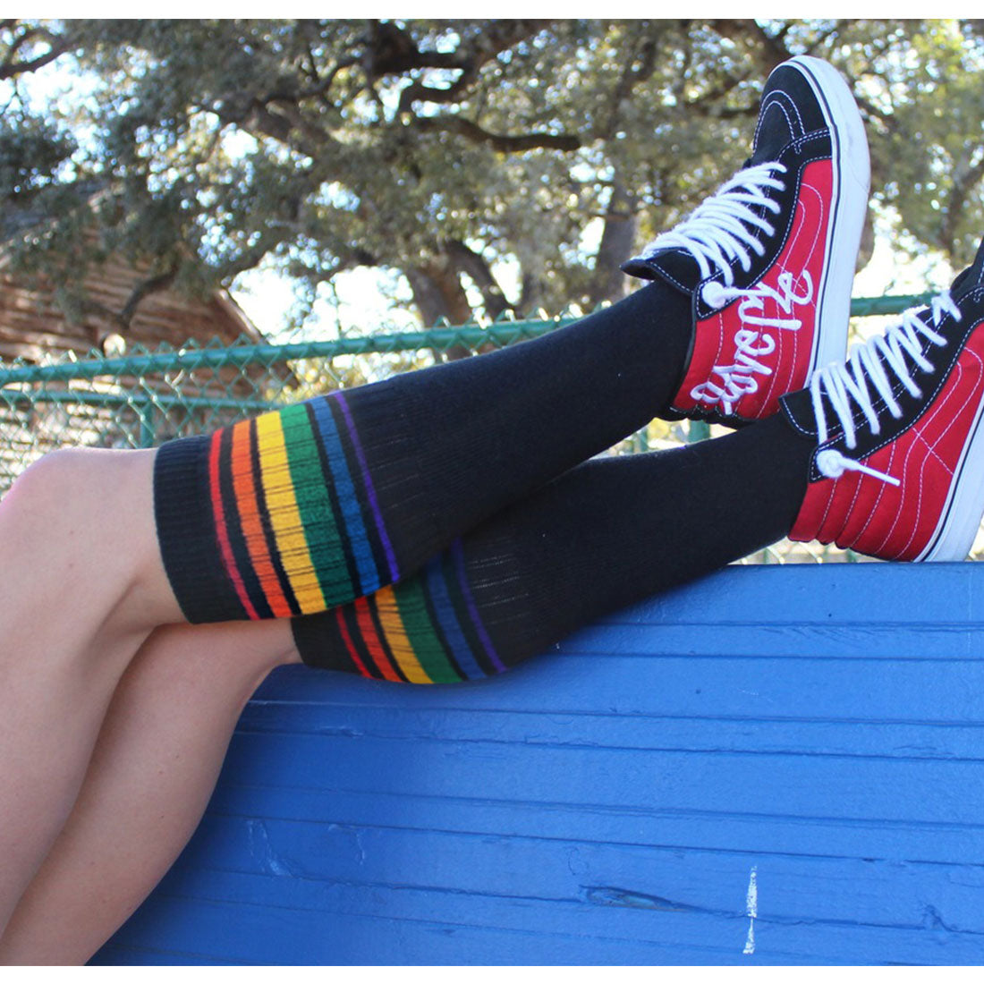 Pride Tube Socks - Joy Mid-Calf 19&quot; Apparel Socks