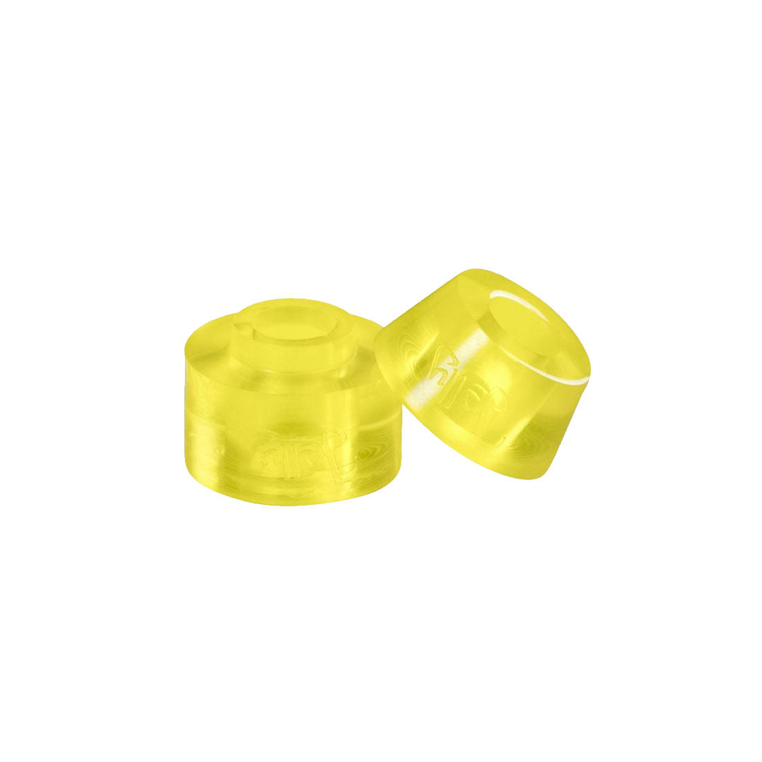 Chaya Jelly Interlock Cushions 8pk 15mm Barrel &amp; 12mm Conical Yellow 95A Roller Skate Hardware and Parts