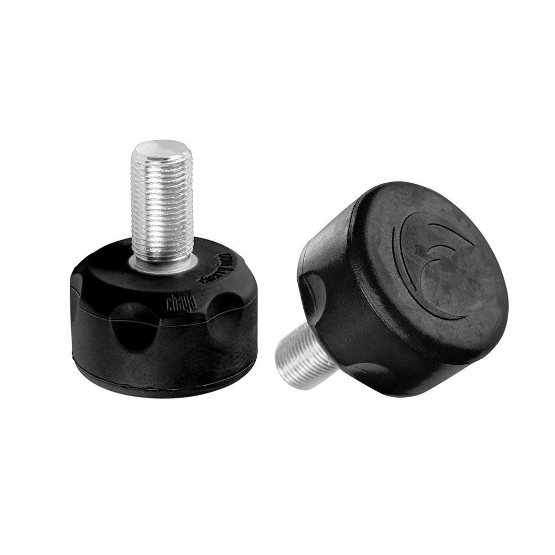 Chaya Controller Flat Toe Stops Black Long (30mm) Roller Skate Hardware and Parts