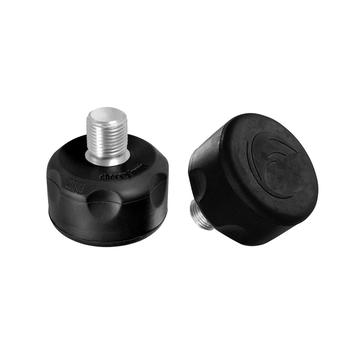 Chaya Controller Flat Toe Stops Black Short (18mm) Roller Skate Hardware and Parts