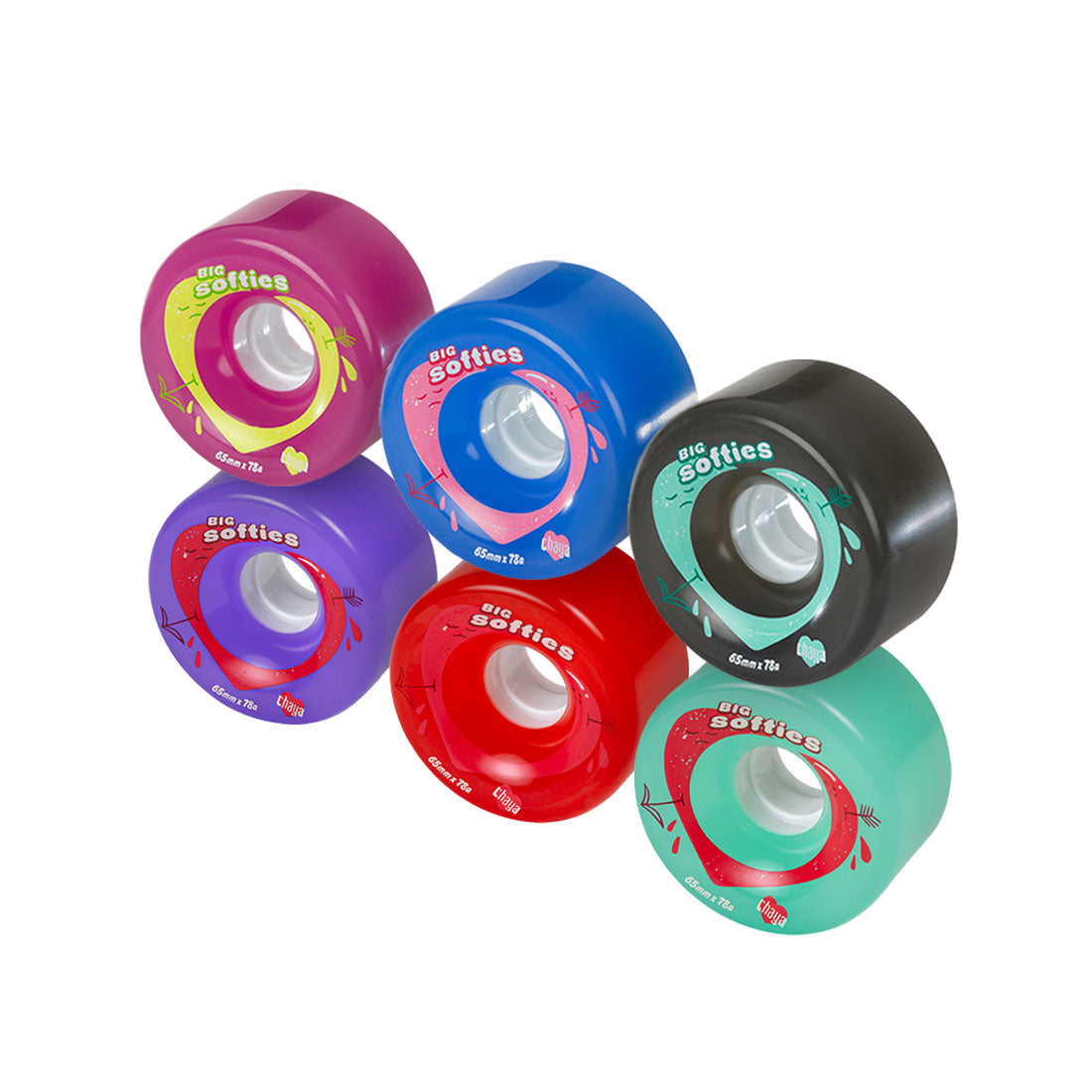 Chaya Big Softies 65mm 78a 4pk Roller Skate Wheels