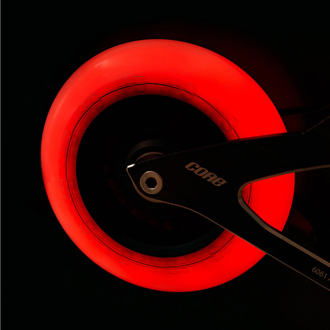 Powerslide Neons LED 100mm 85a 3pk Red LED Inline Rec Wheels