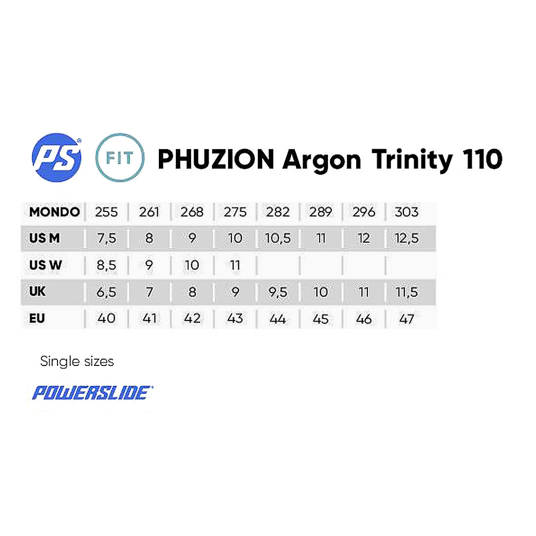 Powerslide Phuzion Argon Trinity 110 Inline Rec Skates