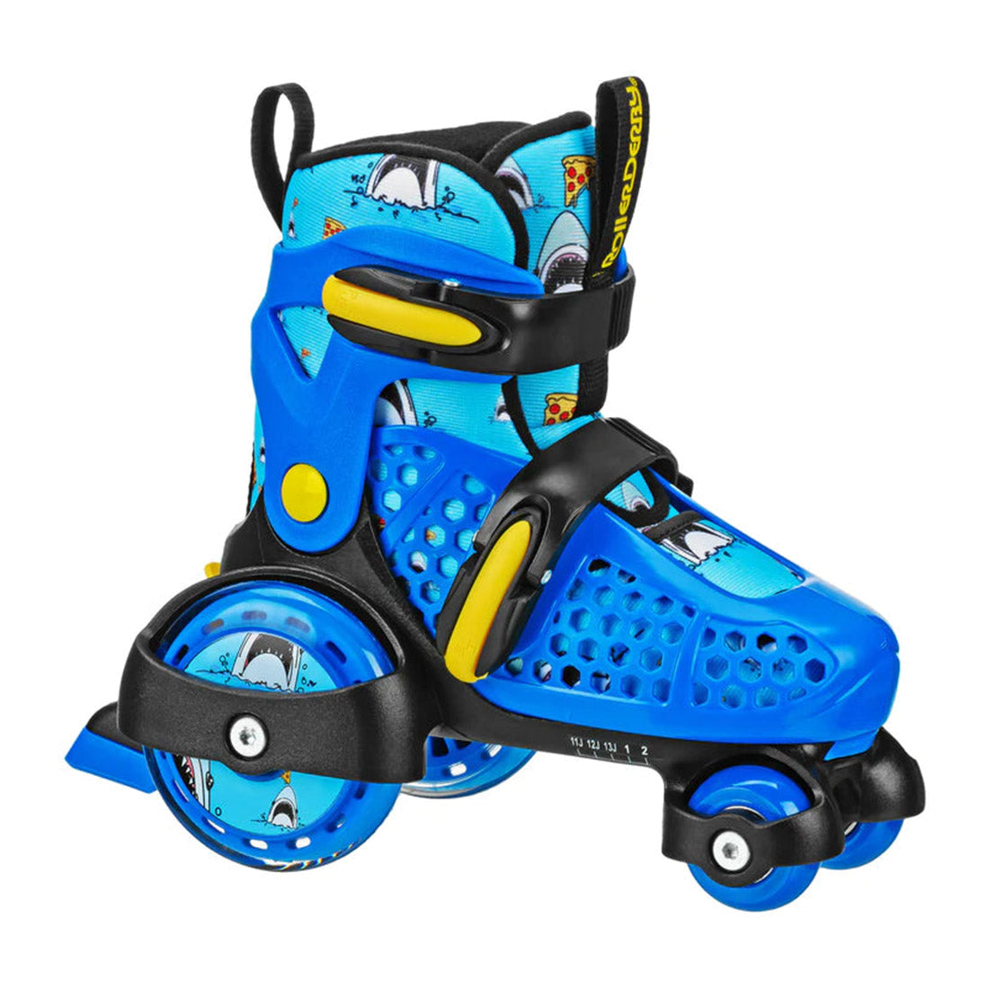 RDS Fun Roll Adjustable Skates - Pizza Shark Roller Skates