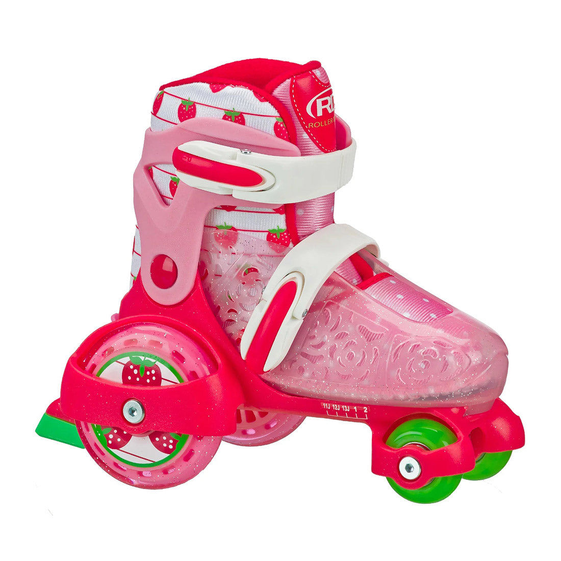 RDS Fun Roll Adjustable Skates - Strawberry Roller Skates